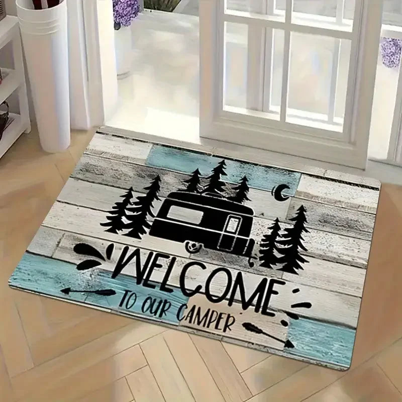 VIKAMA Camping Van Welcome Non-Slip Mat