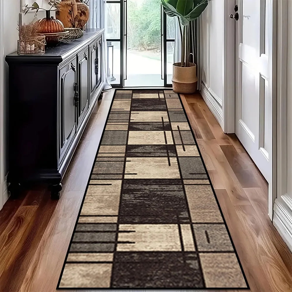 Modern Geometric Carpet Mat Rug Home Decoration Abstract Line Pattern Hallway Living Room Floor Mat Living Room Decoration