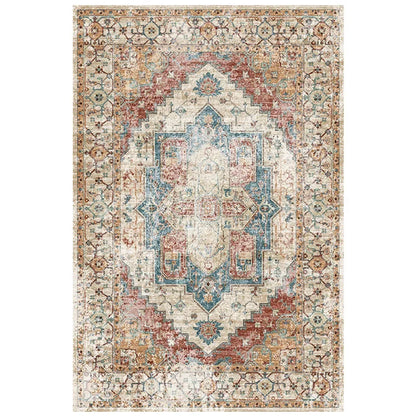 VIKAMA Bohemian Retro Large Area Carpet Non-Slip Living Room Bedroom Floor Mat