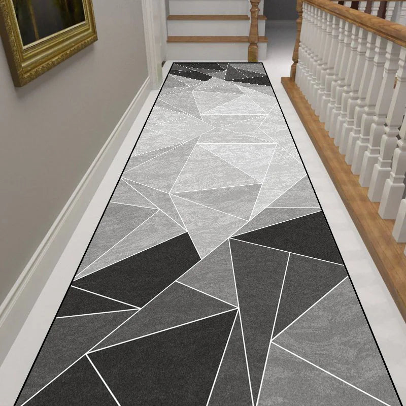 Modern Long Corridor Non-Slip Runner Rug