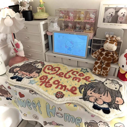 VIKAMA Cute Cartoon Plush Carpet