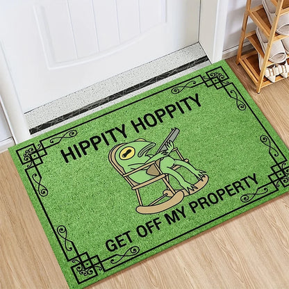 VIKAMA Leisure Frog Carpet Green Welcome Mat Lightweight Non-Slip Doormat Bedroom Living Room Outdoor Floor Rug Home Decor