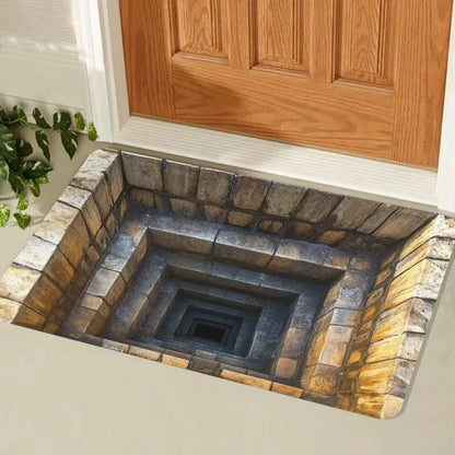 3D Shark Illusion Non-Slip Doormat