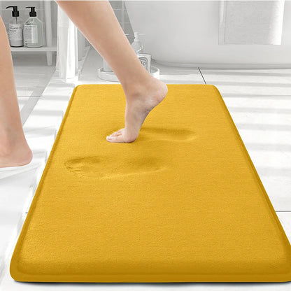 Olanly Silicone Memory Foam Non-Slip Bath Mat
