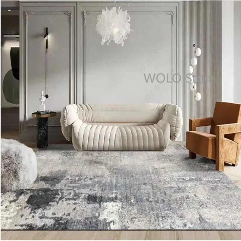 Nordic Ink Splash Abstract Washable Area Rug