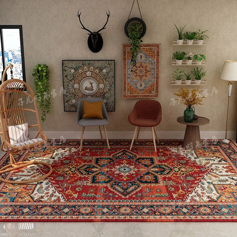 American Retro Minimalist Washable Non-Slip Area Rug