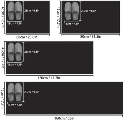 Simple Diatomaceous Non-Slip Kitchen Runner Mat