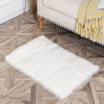 VIKAMA Silk Wool Tie-Dye Rug Non-Slip Washable Bedroom Living Room Kids Carpet Home Decor