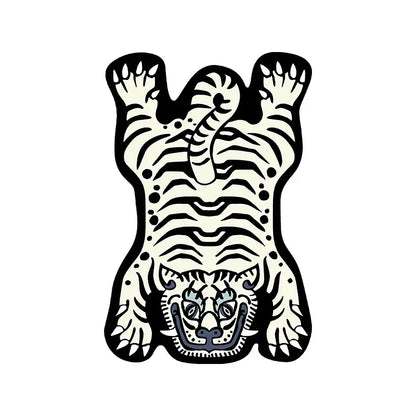 VIKAMA Cartoon Tiger Carpet Non-Slip Kids Bedroom Living Room Floor Mat
