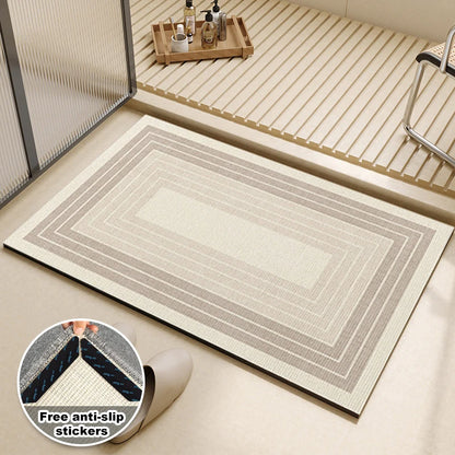Super Absorbent Kitchen Rug Non-Slip Soft Washable Floor Mat Bathroom Entrance Carpet