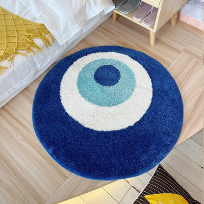 Evil Eye Tufted Minimalist Rug