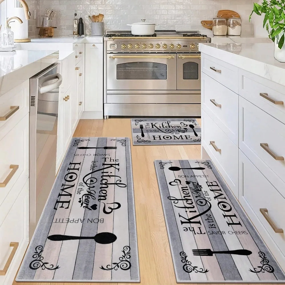 Kitchen Utensil & Spice “Bon Appétit” Area Rug