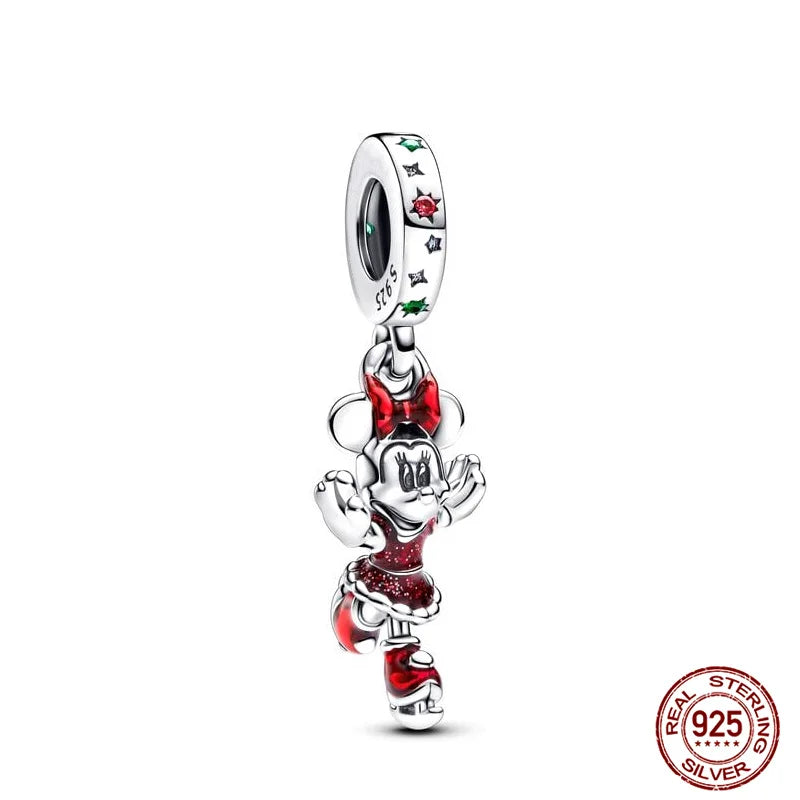Disney S925 Sterling Silver Charm Beads For Women Bracelet