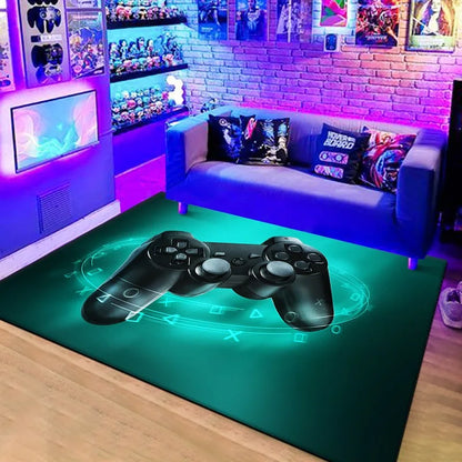 3D Gaming Controller Kids Rug