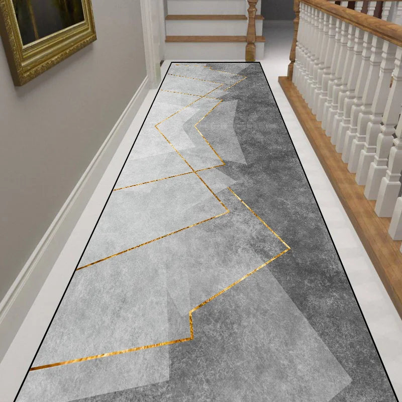 Modern Long Corridor Non-Slip Runner Rug
