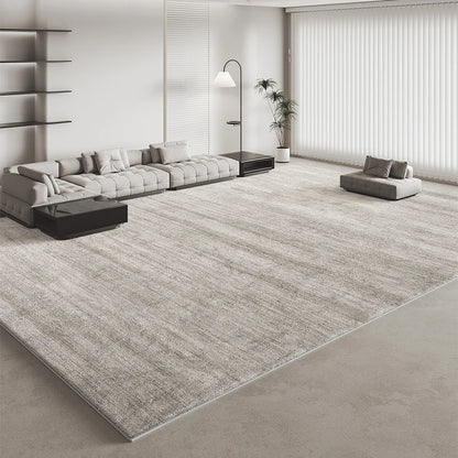 Italian Minimalist Light Luxury Grey Plush Area Rug