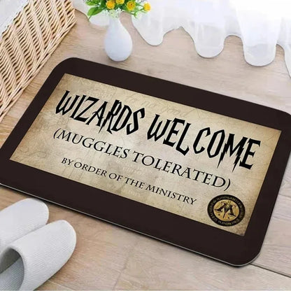 Welcome Home Door Mat Non-Slip Entrance Rug Indoor Kitchen Bathroom Bedroom Carpet Home Decor