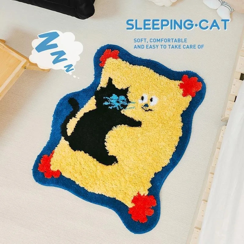 Cartoon soft non-slip bathroom door mat