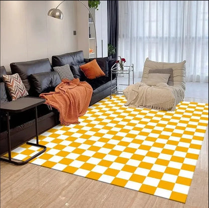 VIKAMA Green Checkered Floor Mat