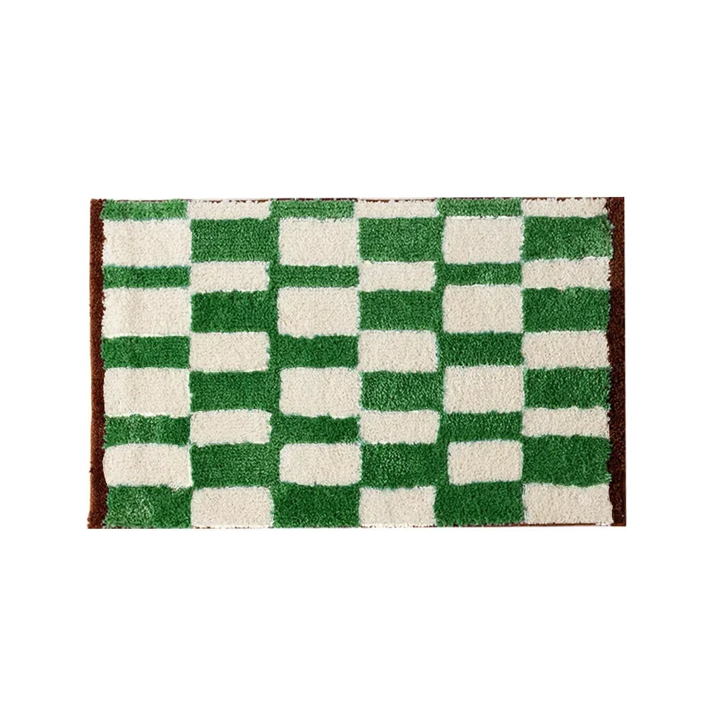 VIKAMA Korean Soft Fleece Rug Non-Slip Bedroom Bathroom Entrance Mat Home Decor