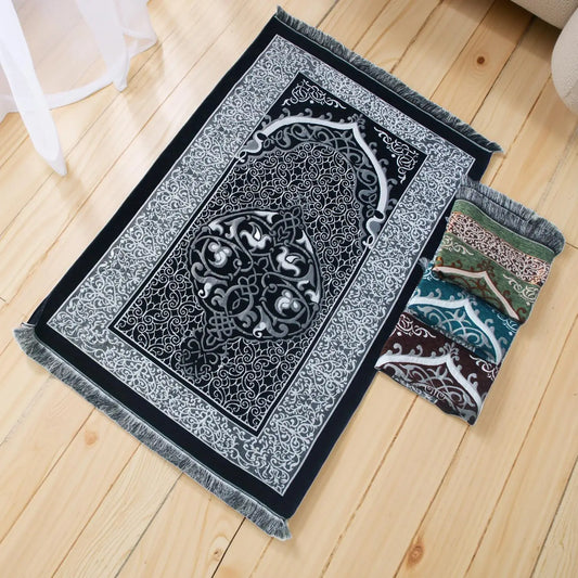 Portable Turkish Muslim prayer rug gift