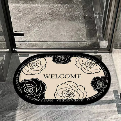 VIKAMA Bathroom Anti-Slip Absorbent Floor Mat