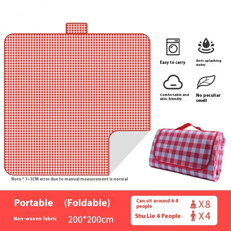 Foldable Picnic Mat Portable Sand Beach Mats Non Woven Fabric Thicken Tent Camping Blanket Pad Moisture Proof Outdoor Picnic Mat