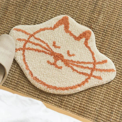 VIKAMA Cartoon Soft Cashmere-Feel Bedside Area Rug