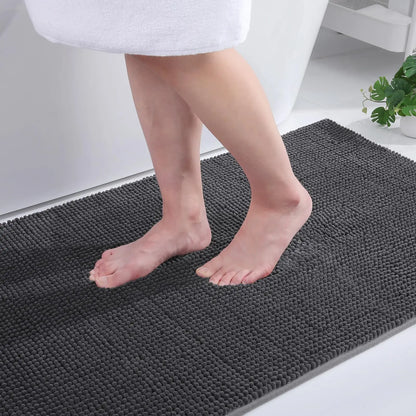Olanly Chenille Soft Absorbent Bath Mat