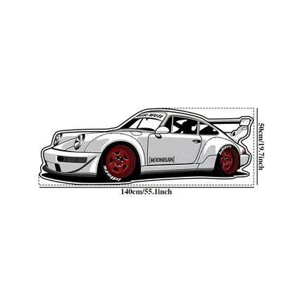 VIKAMA Trendy Sports Car Plush Rug