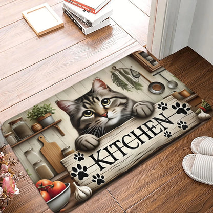 Kitten Anti-Slip Door Mat
