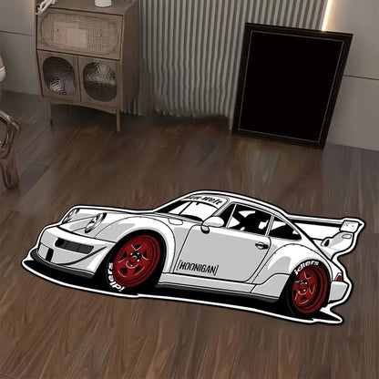 VIKAMA Trendy Sports Car Plush Rug