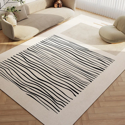 Wabi-Sabi Waterproof PVC Leather Anti-Slip Area Rug