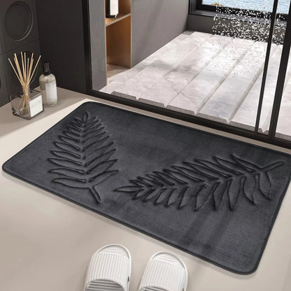 3PCS Bathroom Rug Set Non-Slip Ultra Soft Quick-Dry Washable Toilet Floor Mats
