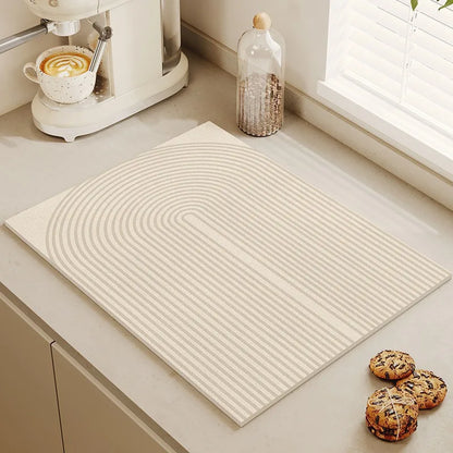 Minimalist Diatomite Dish Drying Mat