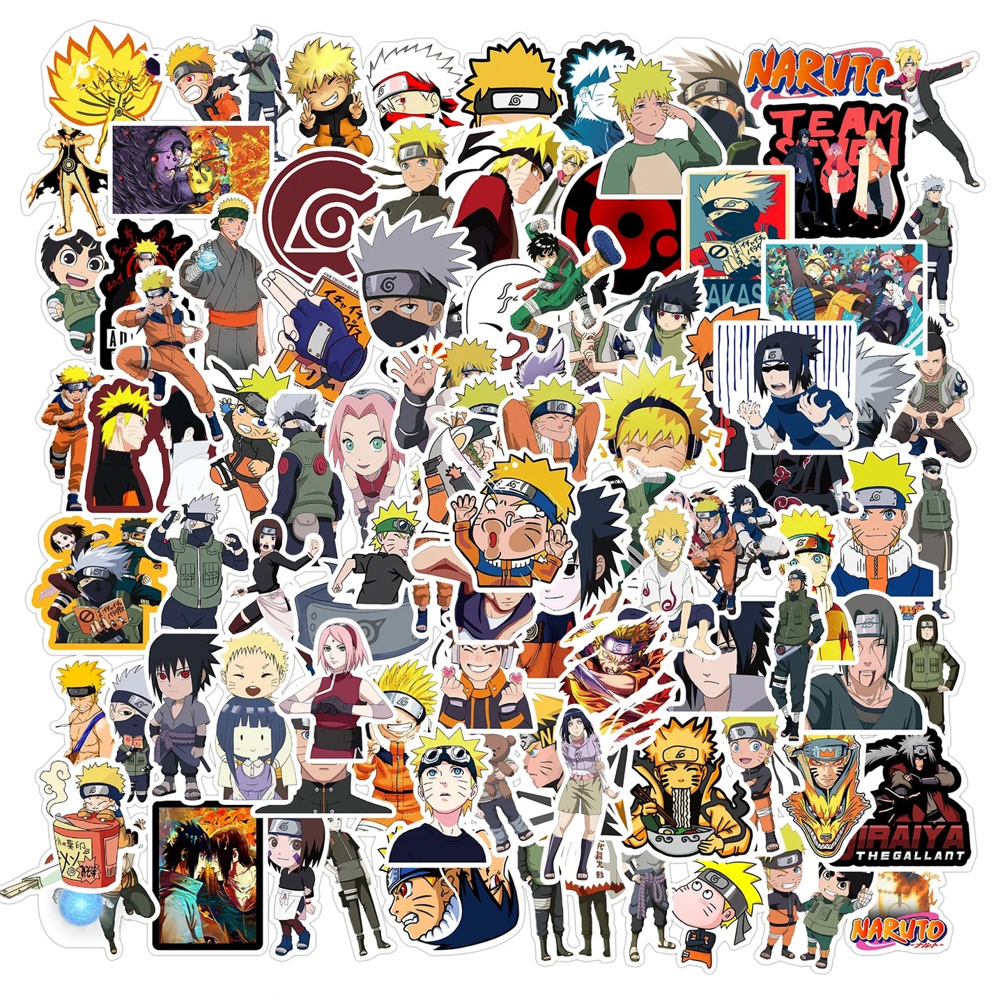 Mixed Anime Waterproof Sticker Set 100 Pieces