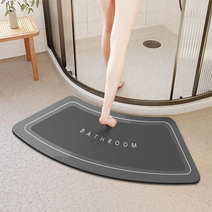 Arched Diatom Mud Non-Slip Bathroom Mat