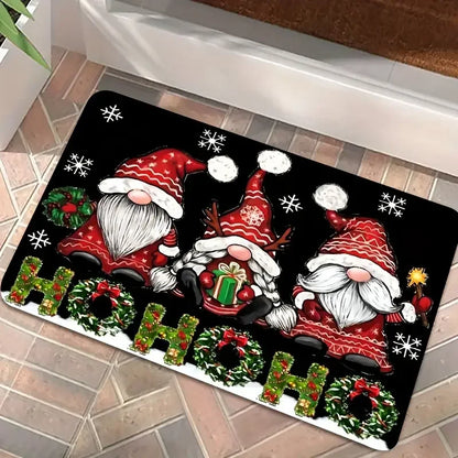 VIKAMA Christmas Snowman Gnome Welcome Mat
