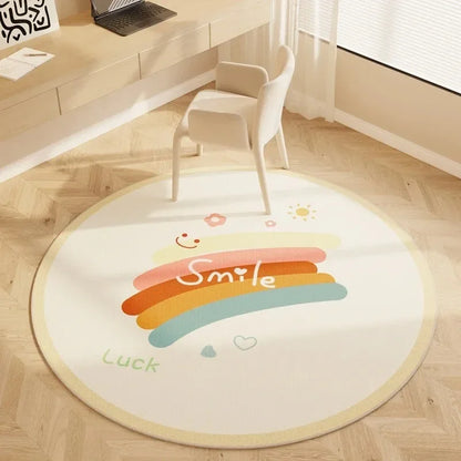 VIKAMA Kids Hopscotch Round Play Rug