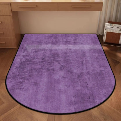 VIKAMA Solid Color Arched Chair Floor Protection Mat
