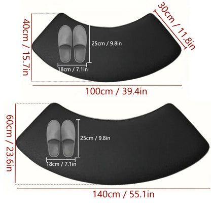 Arched Diatom Mud Non-Slip Bathroom Mat