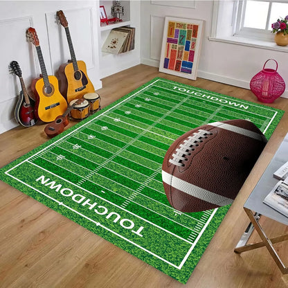 Basketball Football Field Sports Area Rug