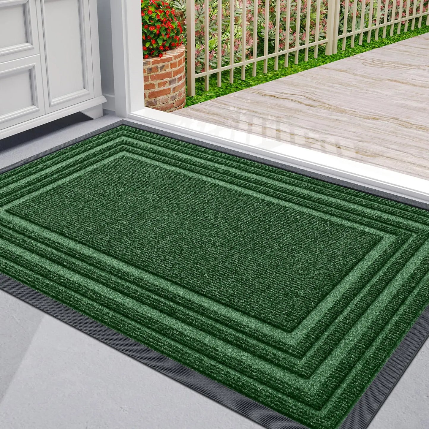 Olanly Heavy Duty Rubber Non-Slip Doormat