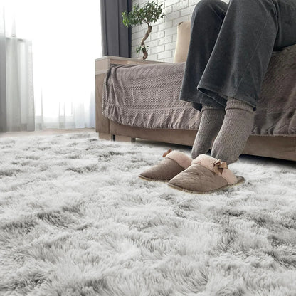 VIKAMA Soft Fluffy Non-Slip Living Room Area Rug