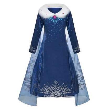Disney Frozen 2 Elsa Princess Costume Dress For Girls