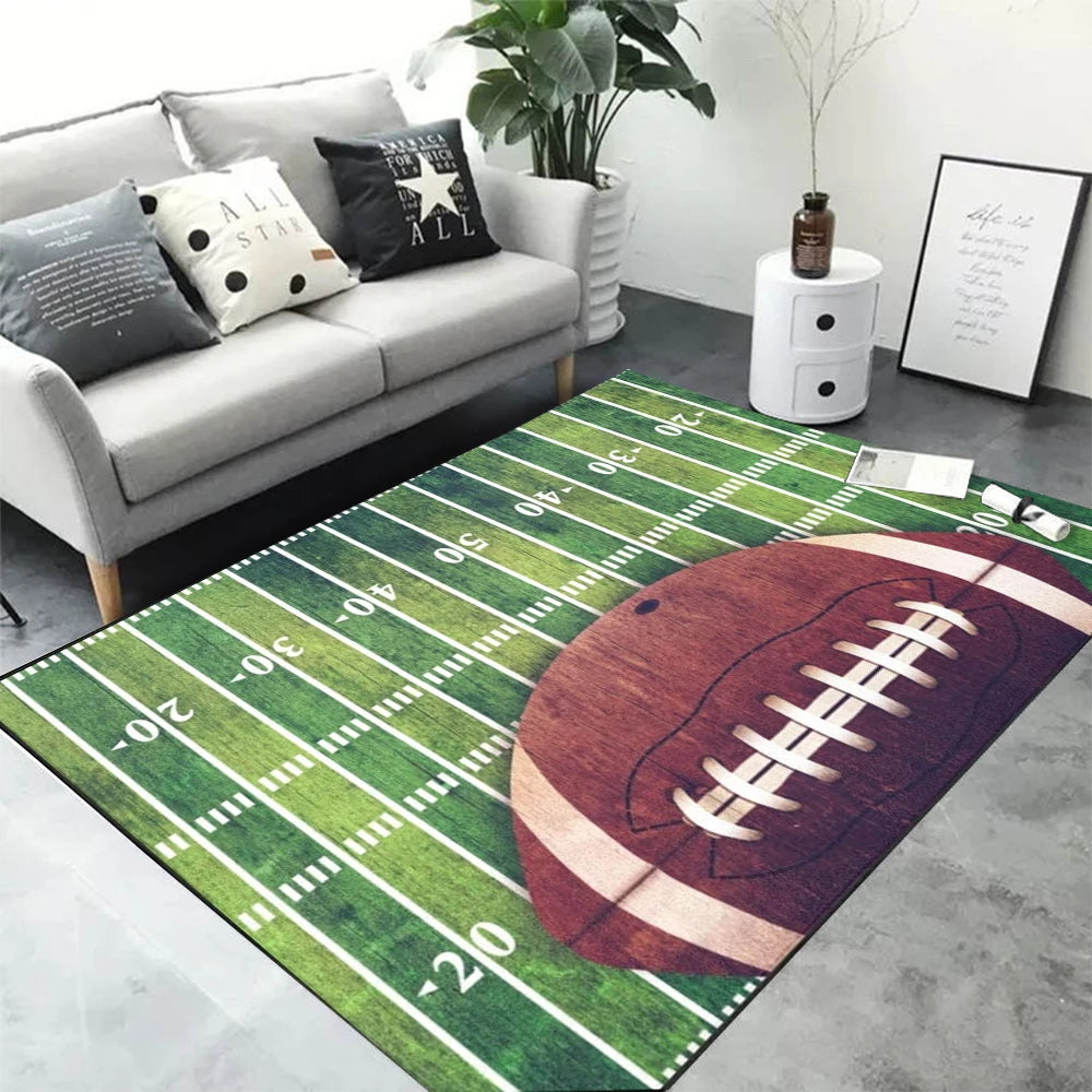 Basketball Football Field Sports Area Rug