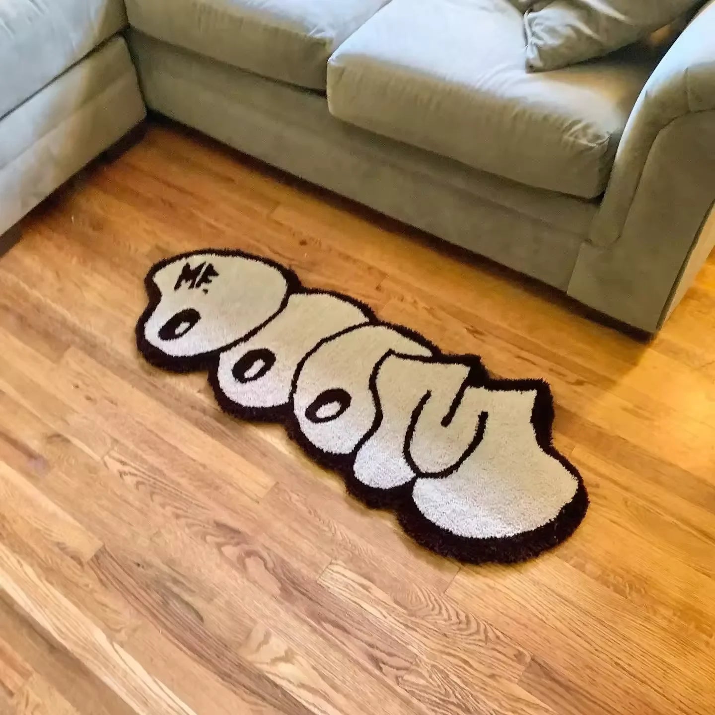 VIKAMA Cartoon Non-Slip Washable Rug Kitchen Bathroom Bedroom Living Room Mat Home Decor