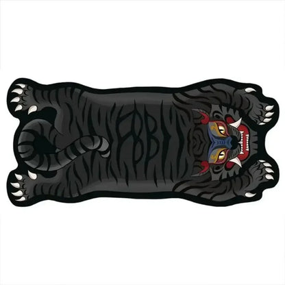 VIKAMA Tiger-Shaped Non-Slip Area Rug