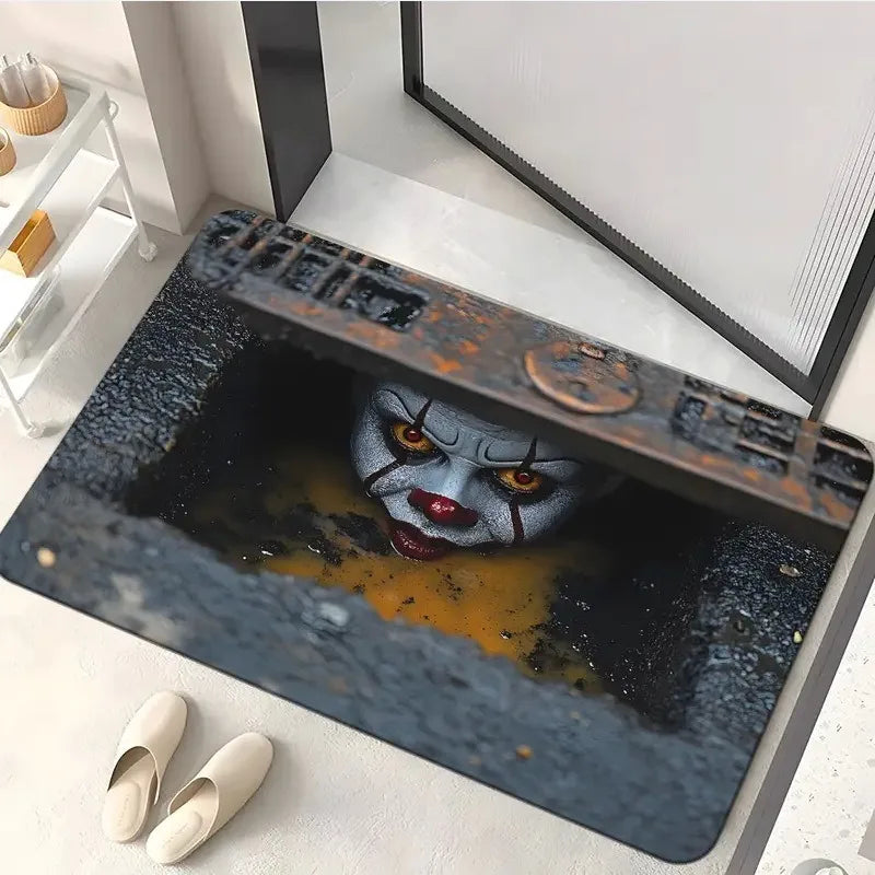 VIKAMA Halloween Clown Non-Slip Kitchen Carpet