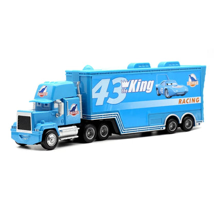Disney Pixar Cars Lightning McQueen Diecast Truck Trailer Toy